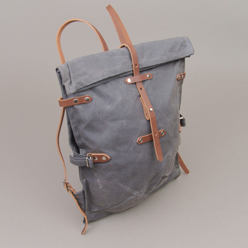 Junlion Einfarbig Laptop Rucksack für Studenten Lässiger Rucksack Canvas Reisetasche für Adrett Frau und Mann Hellgrau 